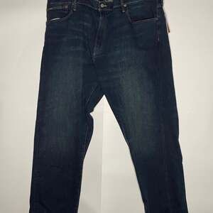 44X34 Polo Ralph Lauren Men's Big & Tall Dark Wash Stretch Five-Pocket Jeans